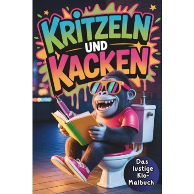 Abbildung von Kritzeln und Kacken Das lustige Klo Malbuch: Verrückt weiterzeichnen, bewerten, ablachen! kreative Kritzelbuch für Männer Frauen perfekt als Geschenk