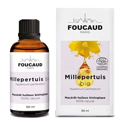 Abbildung von FOUCAUD Johanniskraut Mazerat Hypericum perforatum BIO 100% natürlich geschmeidig machend schützend beruhigend abschwellend regenerierend 50 ml Französische Marke seit 1946