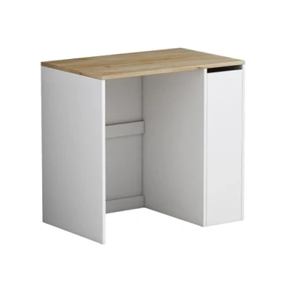 Abbildung von Oskar Store Waschmaschinenumbauschrank Viktor, Weiß/Weiß, 93.5 x 88.5 cm mit 3 Fächer