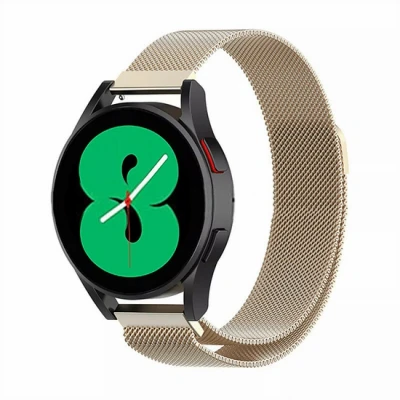 Abbildung von Garmin Venu 3s / Vivoactive 4s 2s Vivomove Forerunner 255s Milanaise Armband Vintage gold