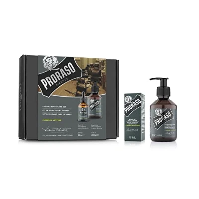 Abbildung von Proraso Set Duo Shampoo + Bartöl Cypress &amp; Vetyver