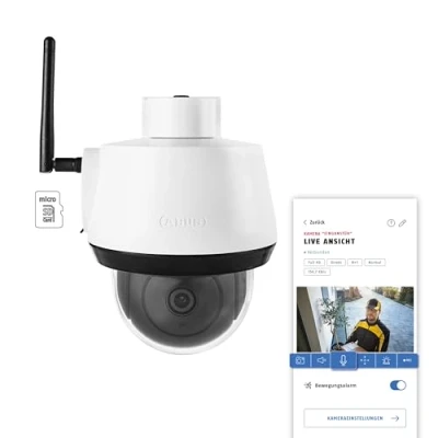 Abbildung von ABUS SmartLook Schwenken &amp; Neigen Überwachungskamera mit Bewegungserkennung, Objekterkennung, 4K Aufzeichnung, Push Benachrichtigung, Nachtsicht, 2 Wege Audio, Speicherkarte, Masking App