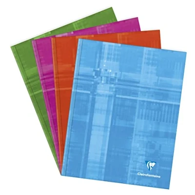 Abbildung von Clairefontaine 9841C Heft / Kladde 17x22 cm, 96 Blatt, französische Lineatur, 90g, farbig sortiert, 1 Stück