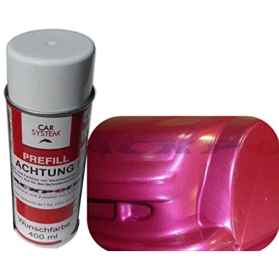 Abbildung von Spraydose 400ml 1K Autolack Brillant Pink Metallic Glanz kein Klarlack Tuning