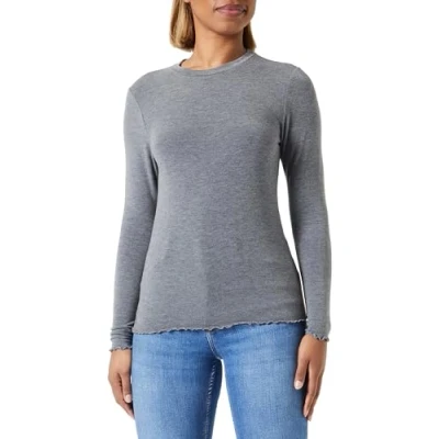 Abbildung von ONLY Damen Onlamour L/S Top Jrs Noos, Dark Grey Melange, XXS