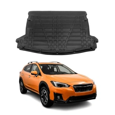 Abbildung von OMAC Kofferraumwanne Laderaumwanne kompatibel mit Subaru XV 2012 2024 Gummi TPE Schwarz