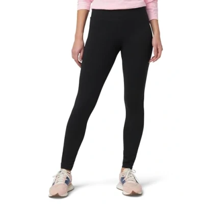 Abbildung von Damen Leggings aus Ultra Baumwolle mit breitem Bund von HUE Modische Leggings, Black, S