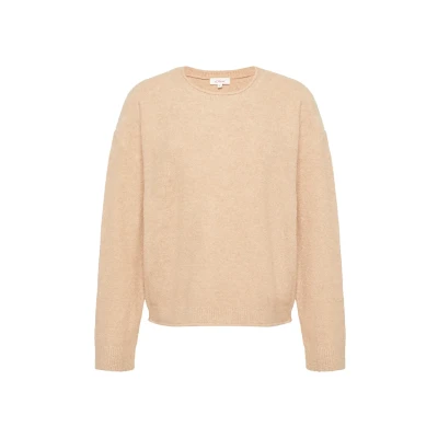 Abbildung von s.Oliver AUS BOUCLÉ Strickpullover, Damen, Größe: 38, Hellbraun