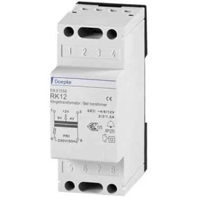Abbildung von Doepke Klingeltrafo RK12 12V Klingeltransformator 4014712040502