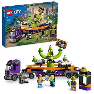 Abbildung von LEGO® Konstruktions Spielset LEGO 60313 City LKW mit Weltraumkarussell
