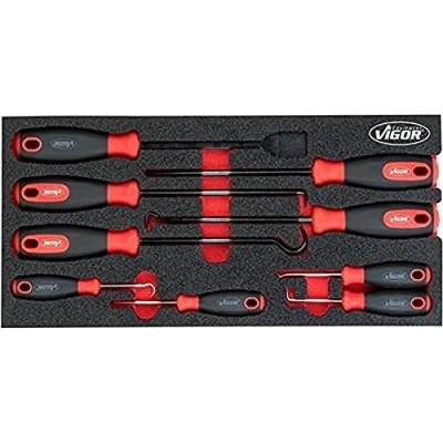 Abbildung von Vigor Vigor_V5070 Haken und Schaber Set, 9 teilig