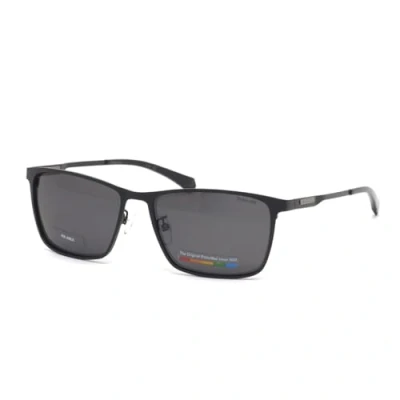Abbildung von Polaroid Unisex Sonnenbrille, Größe: 58, Matte black
