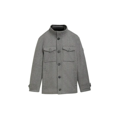 Abbildung von TOM Tailor 2IN1 Outdoorjacke, Herren, Größe: 3XL, Steel grey wool twill