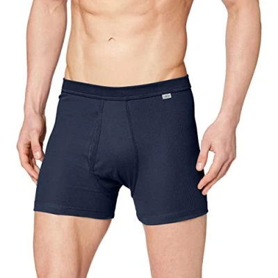 Abbildung von Huber Herren Pant kurzes Bein mit Eingriff Hipster, Blau (Marine 0386), XXX Large (Herstellergröße: 3XL)