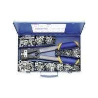 Abbildung von Klauke SK65B Klemmeforbindelsesstykker Sortiment 6 mm² 50 Sølv 261 Teile
