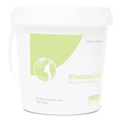 Abbildung von Fatima&#039;s Garden Ghassoul mit Kräutern Detox Gesichtspuder, 1kg
