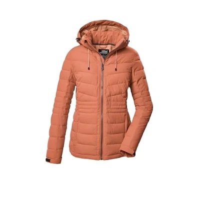 Abbildung von killtec Damen Steppjacke mit abzippbarer Kapuze/Funktionsjacke ist wasserabweisend KOW 10 WMN QLTD JCKT, dunkelapricot, 46, 41807 000