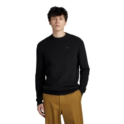 Abbildung von G Star Pullover R KNIT Strickpullover, Herren, Größe: Small, Dk black