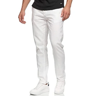 Abbildung von Indicode Jeans Haver Stoffhose, Herren, Größe: Medium, Offwhite