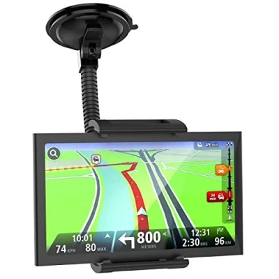 Abbildung von MONTOLA® Navihalterung Windschutzscheibe mit Saugnapf passend für Auto Kfz Halterung Navigationsgeräte Universal NAVI Halter FLEXIBEL 10CM KURZ