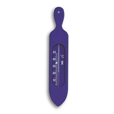 Abbildung von TFA Dostmann Analoges Badethermometer, 14.3018.06, zur Ermittlung der Badewassertemperatur, blau