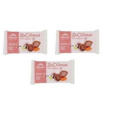 Abbildung von 6x Galbusera zero grano Frollini Kakao Mit Vanillecreme 160g glutenfrei 4 Snack