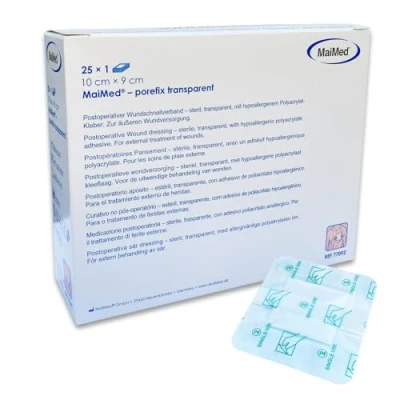 Abbildung von Maimed Porefix Steril 9x10 cm transparen 25 St