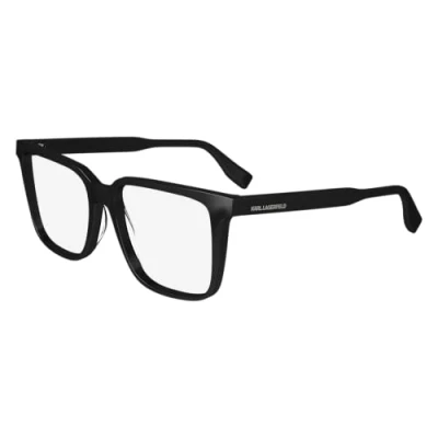 Abbildung von Karl Lagerfeld Unisex KL6157 Sunglasses, 001 Black, 54