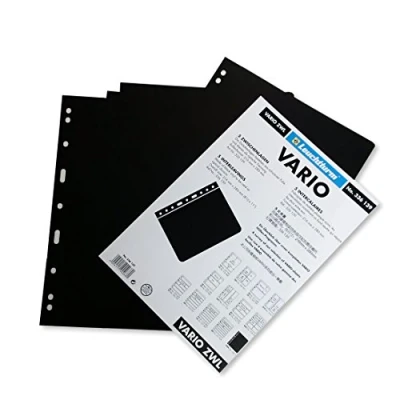 Abbildung von Leuchtturm, Trennblätter modell: Vario (13 Ringe) Schwarz Abm: 216x280 mm. pro 5 Stk.
