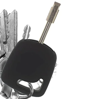 Abbildung von mt key Schlüsseltasche Autoschlüssel Softcase Silikon Schutzhülle Schwarz, für Ford Fiesta Focus Transit KA Escort Mondeo Tourneo Startschlüssel
