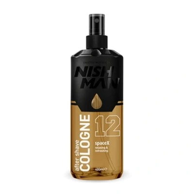 Abbildung von Nishman After Shave Cologne 400ML Erfrischender Duft für den Modernen Mann Perfekt Langanhaltender Schutz und Feuchtigkeit (400ML, 12 SpaceX)