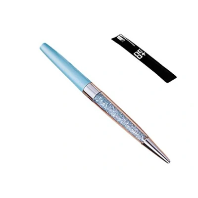 Abbildung von Crystal Kugelschreiber aus 140 glitzernden Kristall Elementen (BLAU + 1 Stift Nachfüllungen)