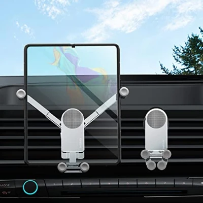 Abbildung von Xuenair Z Fold KFZ Halterung [ohne Hülle], Universal 4 Autohalterung Aluminium, Vent Samsung 5 für Galaxy 3 2 Google Pixel S21 S20 iPhone 14 Pro Max 4,7 8