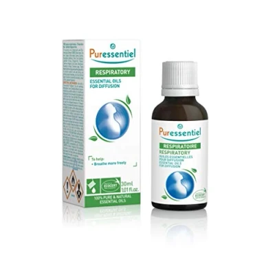 Abbildung von Puressentiel Atemwege Duftmischung Ätherische Öle zur Diffusion Zerstäuber Atme 100% rein und natürlich Hilft, die zu befreien 30 ml
