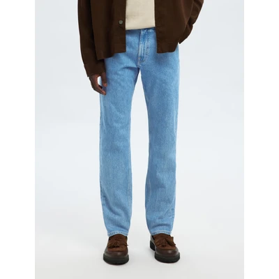 Abbildung von Selected Homme Jeans Straight Leg, Herren, Größe: 33x34, Light blue denim
