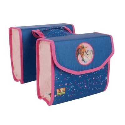 Abbildung von Bike Fashion Gepäckträgertasche Pferdefreunde rosa