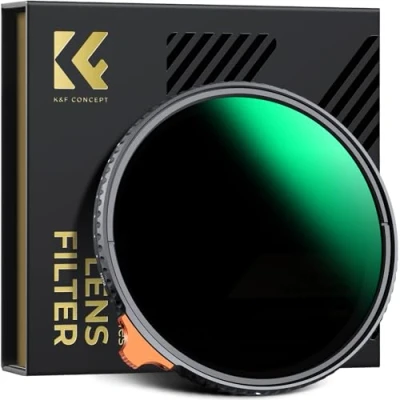 Abbildung von K&amp;F Concept Nano X 52mm ND Filter Variabler Graufilter ND2 400 (1 9 Stop) Vario mit Filtertasche