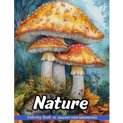 Abbildung von Nature: Christmas Coloring Books with Nature for Stress Relief and Relaxation (Coloring Pages Kids &amp; Adults)