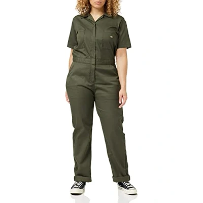 Abbildung von Dickies, Damen, Dickies Flex Kurzarm Overall, MOOSGRÜN, XS