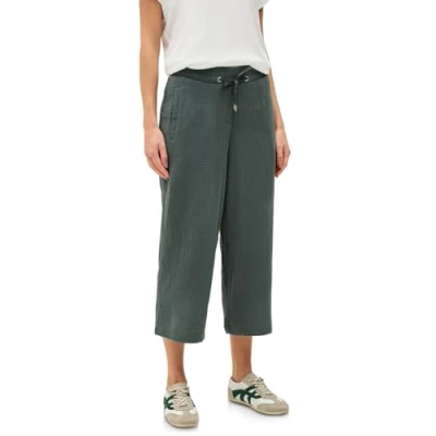 Abbildung von CECIL Damen B379466 Wide Leg Musselin Hose, Dark Balmy Khaki, L / 24L