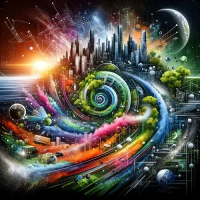 Abbildung von Visions of the Future: An AI Artistic Journey Through Tomorrow&#039;s World