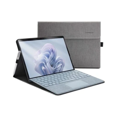 Abbildung von Omnpak Microsoft Surface Pro 11 (2024) / 10 9 (2022) Case 13 Inch, Lightweight Protective, Multiple Angle, Stylus Holder, Compatible with Type Cover Keyboard