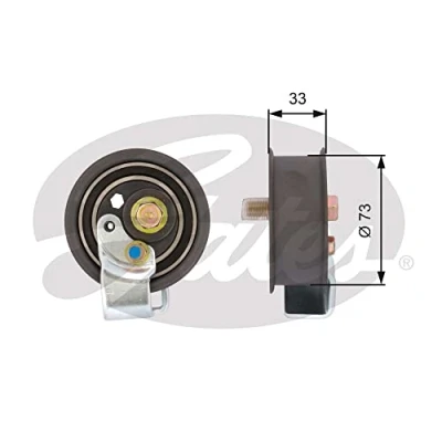 Abbildung von GATES FleetRunner Micro V Stretch Fit T43123 Spannrolle, Zahnriemen AUDI: A4 B5 Limousine, Avant