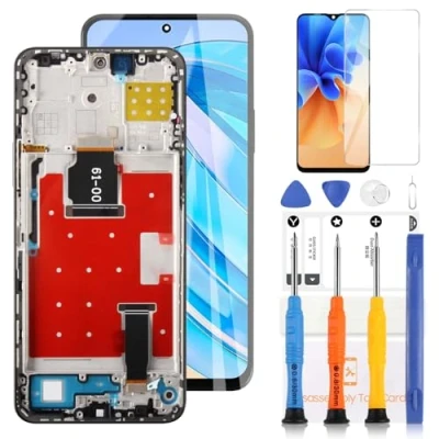 Abbildung von LADYSON LCD Bildschirm für Huawei Honor X8a 2023 CRT LX1 LX2 LX3 Display Touchscreen Digitizer Assembly Reparaturteile Ersatz mit Werkzeugen (6,7 Zoll, Schwarz Rahmen)