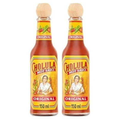 Abbildung von Cholula Hot Sauce Original Scharfe Soße Chilisauce aus Mexiko 2X 150ML importiert von Shestore24