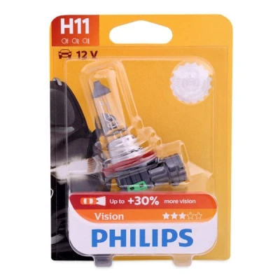 Abbildung von PHILIPS 12362PRB1 Glühlampe, Fernscheinwerfer H11 12V 55W Halogen TOYOTA: Auris Schrägheck, AUDI: A4 B6 Avant, MAZDA: 3 Hatchback
