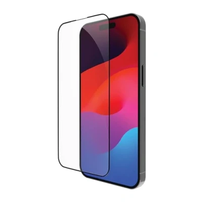 Abbildung von Apple iPhone 15 Pro Schutzfolie dbramante1928 Eco Shield Screenprotector Nachhaltige Displayschutzfolie für das