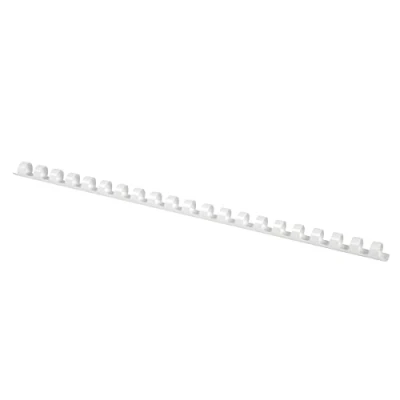 Abbildung von OFFICE PRODUCTS 20241215 14 Plastikbinderücken 100 Stück DIN A4 12mm (95 Seiten) Binderücken Bindungskämme Plastikbindung Kunststoff Farbe: Weiß