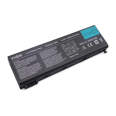 Abbildung von vhbw 1x Akku Ersatz für Toshiba PA3450U 1BRS, PA3420U 1BAS, 1BAC Notebook (4400 mAh, 14,4 V, Li Ion)