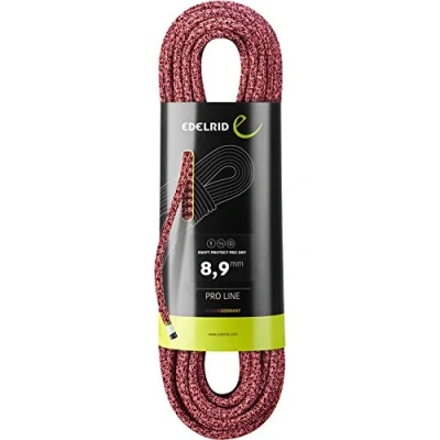 Abbildung von EDELRID Swift Protect Pro Dry 8,9 Einfachseil Grau/Schwarz/Rot/Rosa 30 m